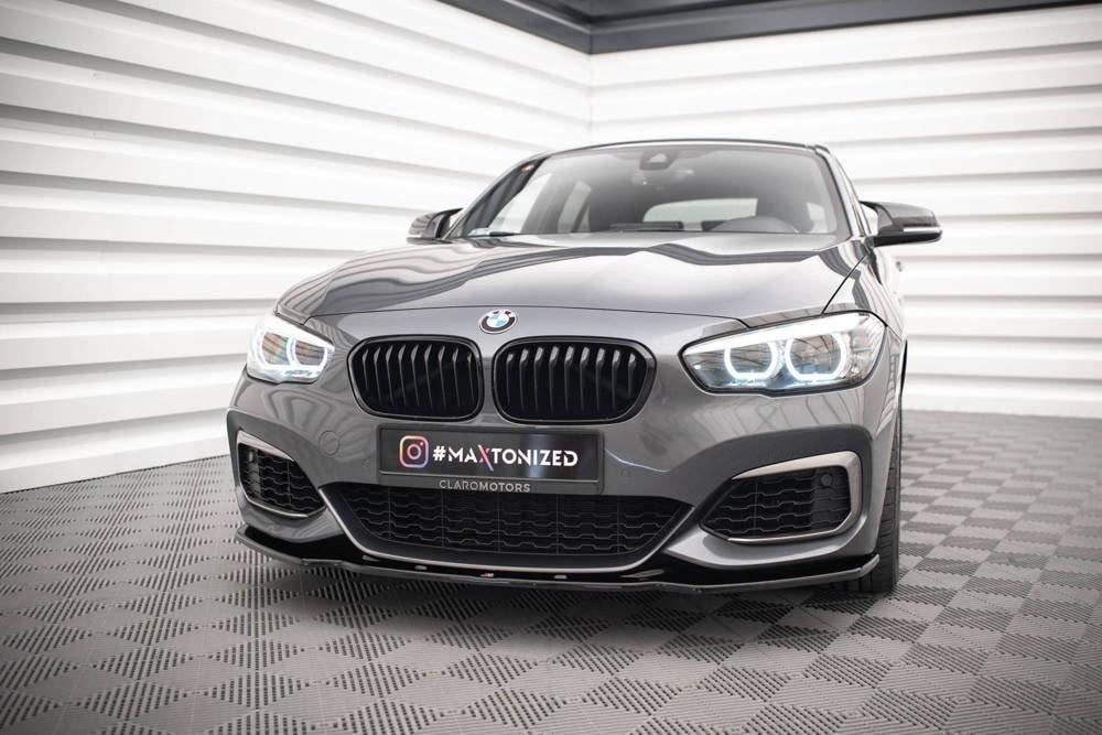 Front Splitter / Cup Schwert / Frontansatz V.1 für BMW 1 F20/F21 M-Power Facelift von Maxton Design