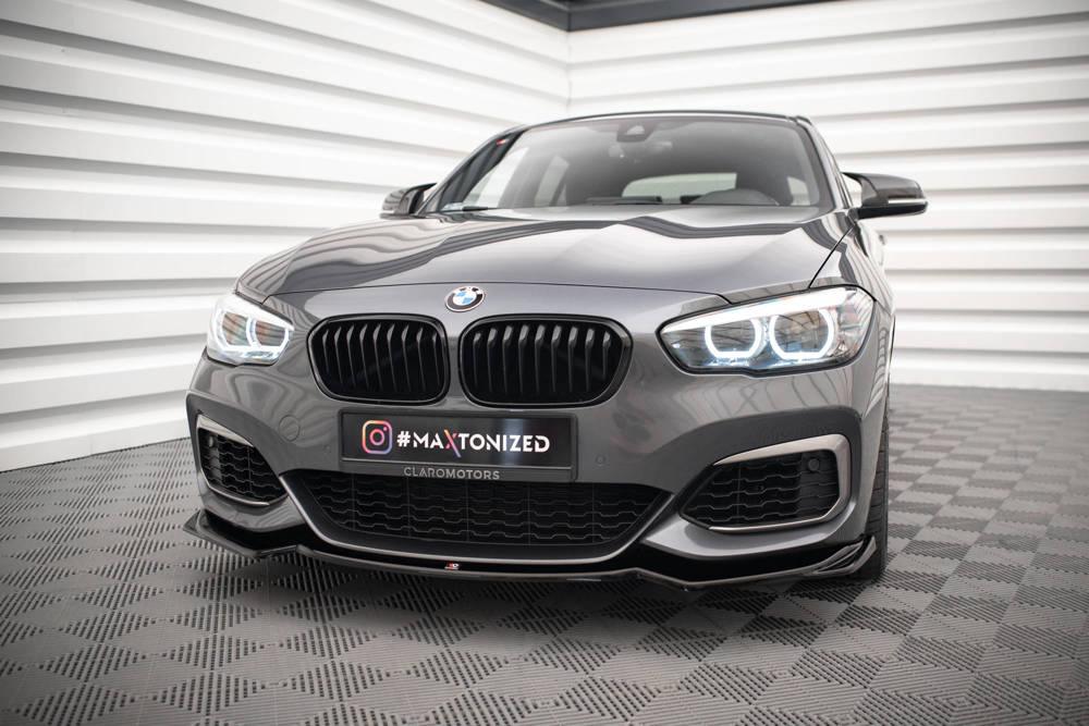 Front Splitter / Cup Schwert / Frontansatz V.2 für BMW 1 F20/F21 M-Power Facelift von Maxton Design