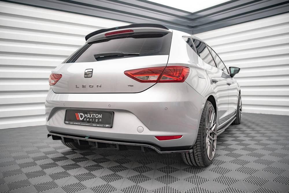Zentraler hinterer Splitter für Seat Leon Hatchback Mk3 von Maxton Design