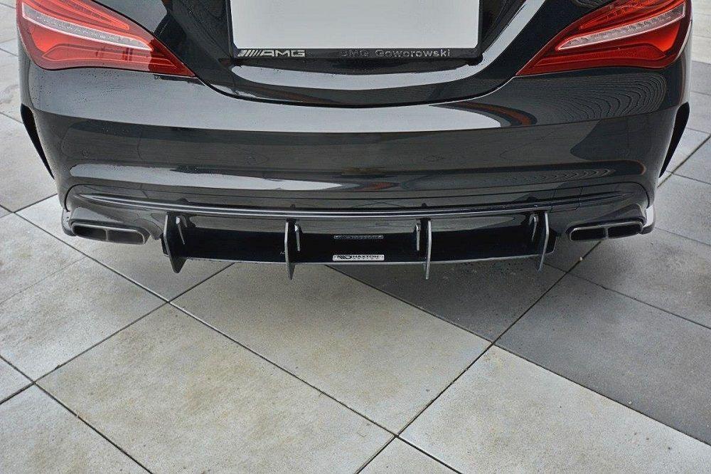 Heck Diffusor Erweiterung für Mercedes CLA A45 AMG C117 Facelift von Maxton Design - UPGRADEMYCAR
