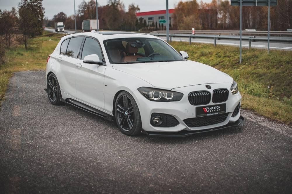 Seitenschweller Erweiterung V.2 Racing mit Flaps für BMW 1er F20 M-Paket / M135i /M140i von Maxton Design