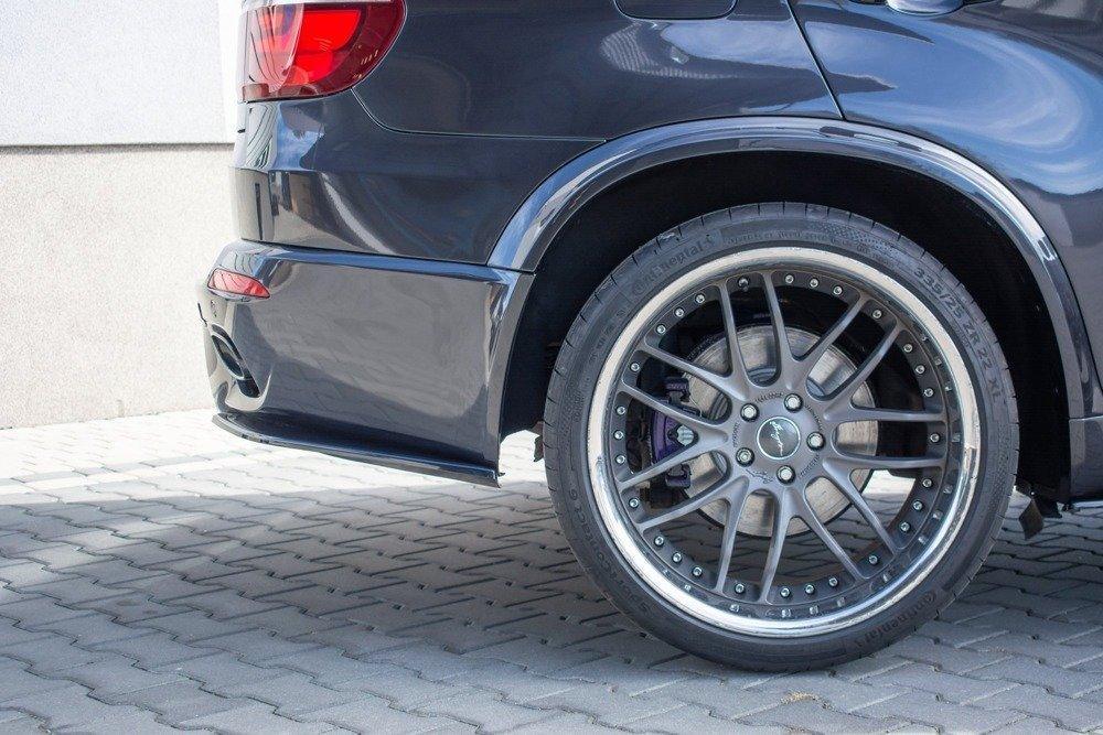 Seitliche Heck Diffusor Erweiterung für BMW X5 E70 Facelift M-Paket von Maxton Design