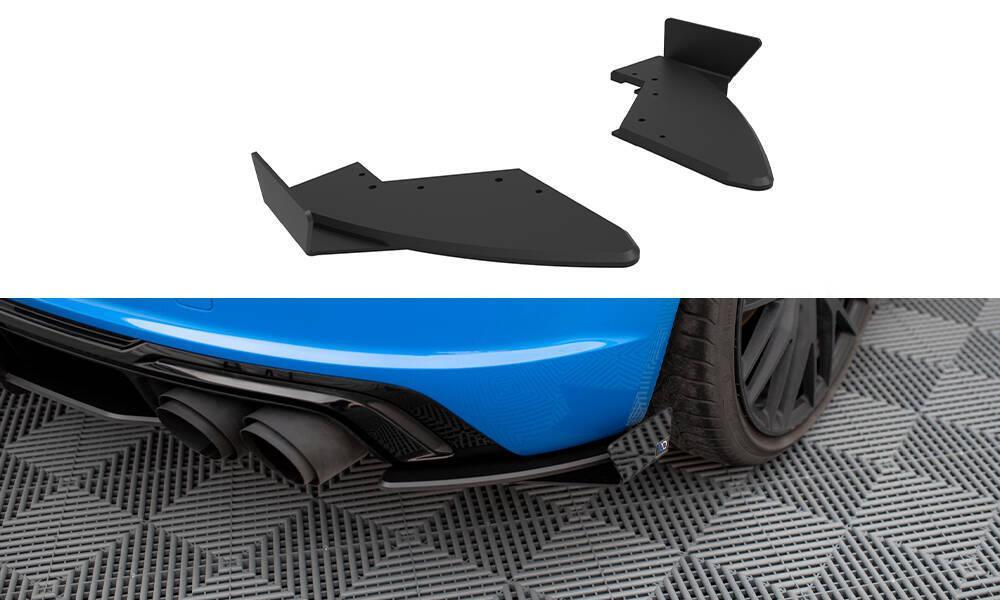 Seitliche Heck Diffusor Erweiterung Street Pro mit Flaps für Audi TTS 8S von Maxton Design