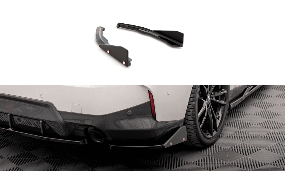 Seitliche Heck Diffusor Erweiterung V.2 mit Flaps für BMW 2 Coupe M-Paket G42 von Maxton Design