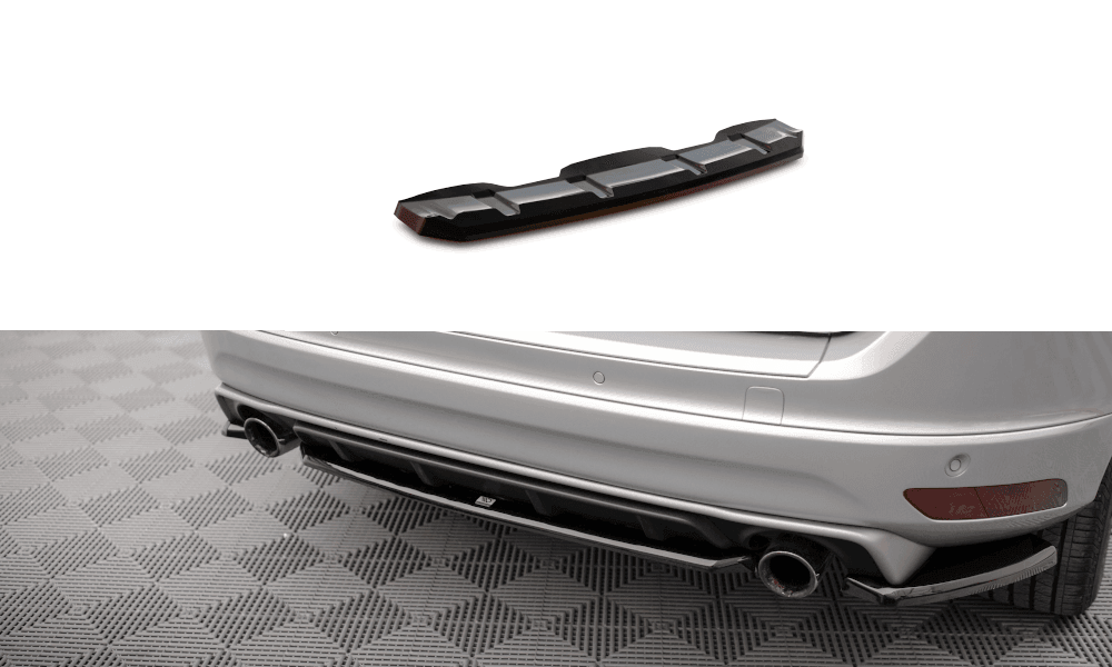 Zentraler Hinterer Splitter für Volvo XC60 R-Design MK1 Facelift von Maxton Design