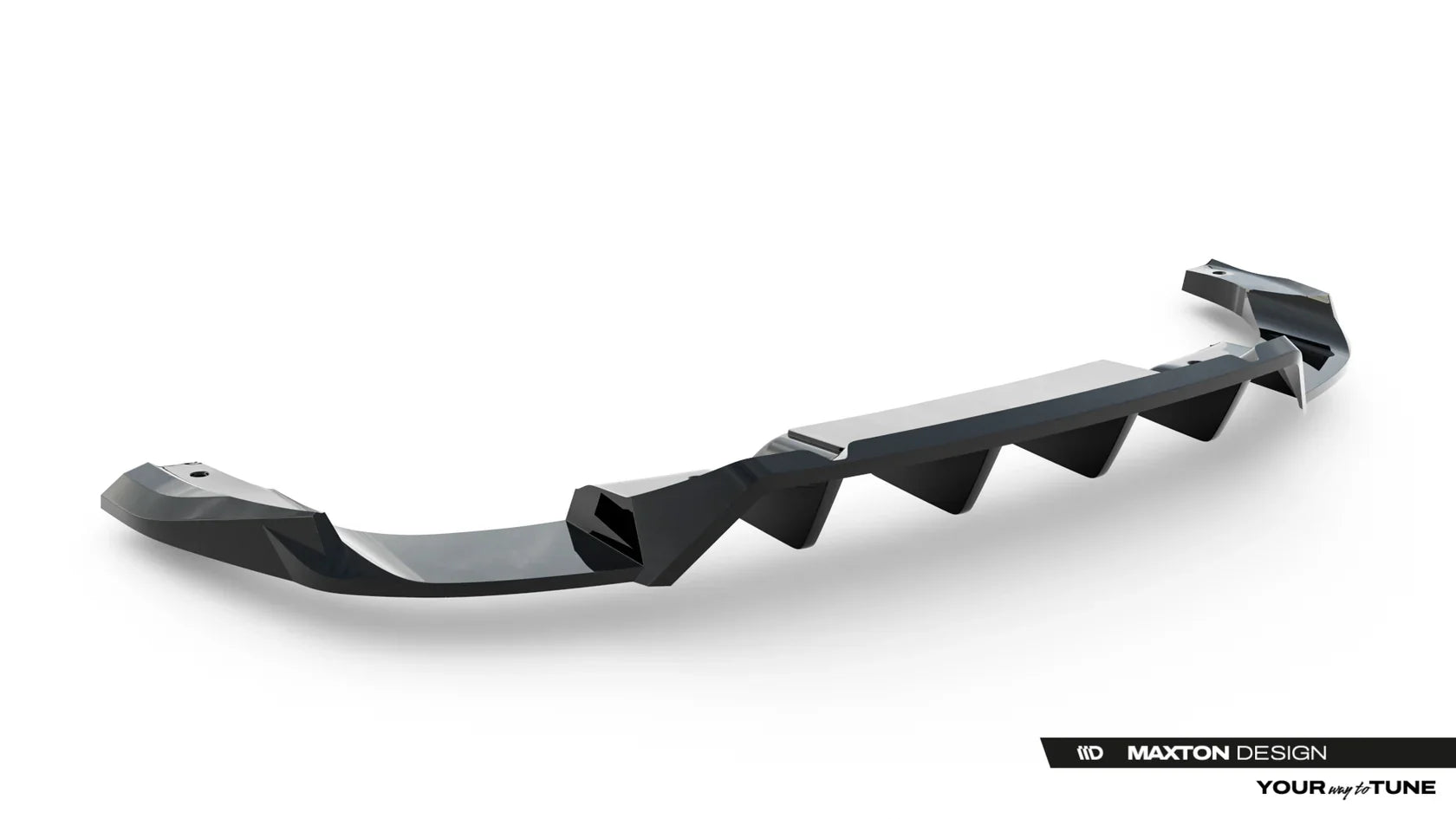 Central Rear Splitter for Audi SQ5 Sportback / SUV Mk3 by Maxton Design
