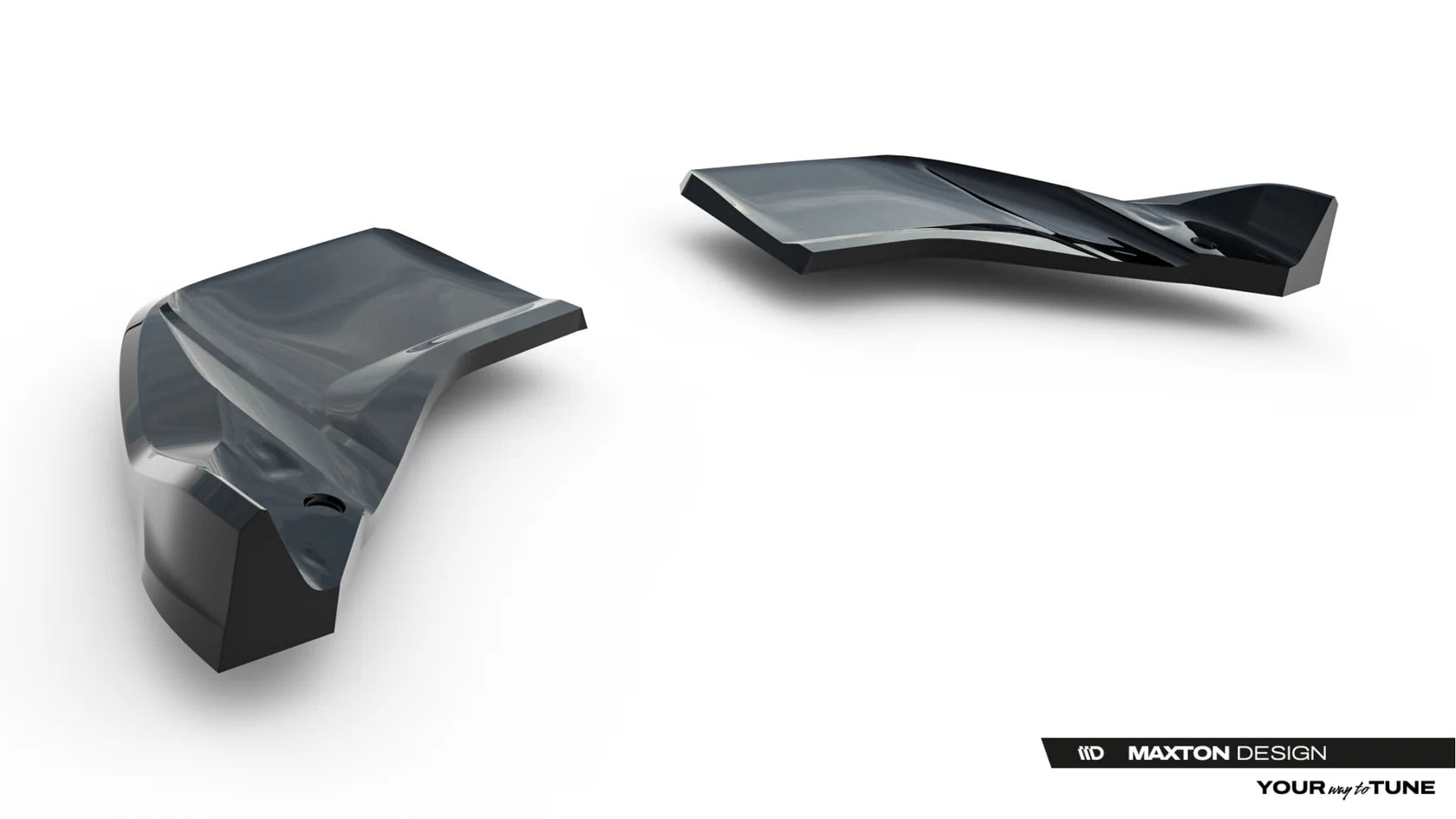 Maxton Design Seitliche Heckdiffusor Erweiterung V.1 für Cupra Leon Schrägheck Mk1 Facelift