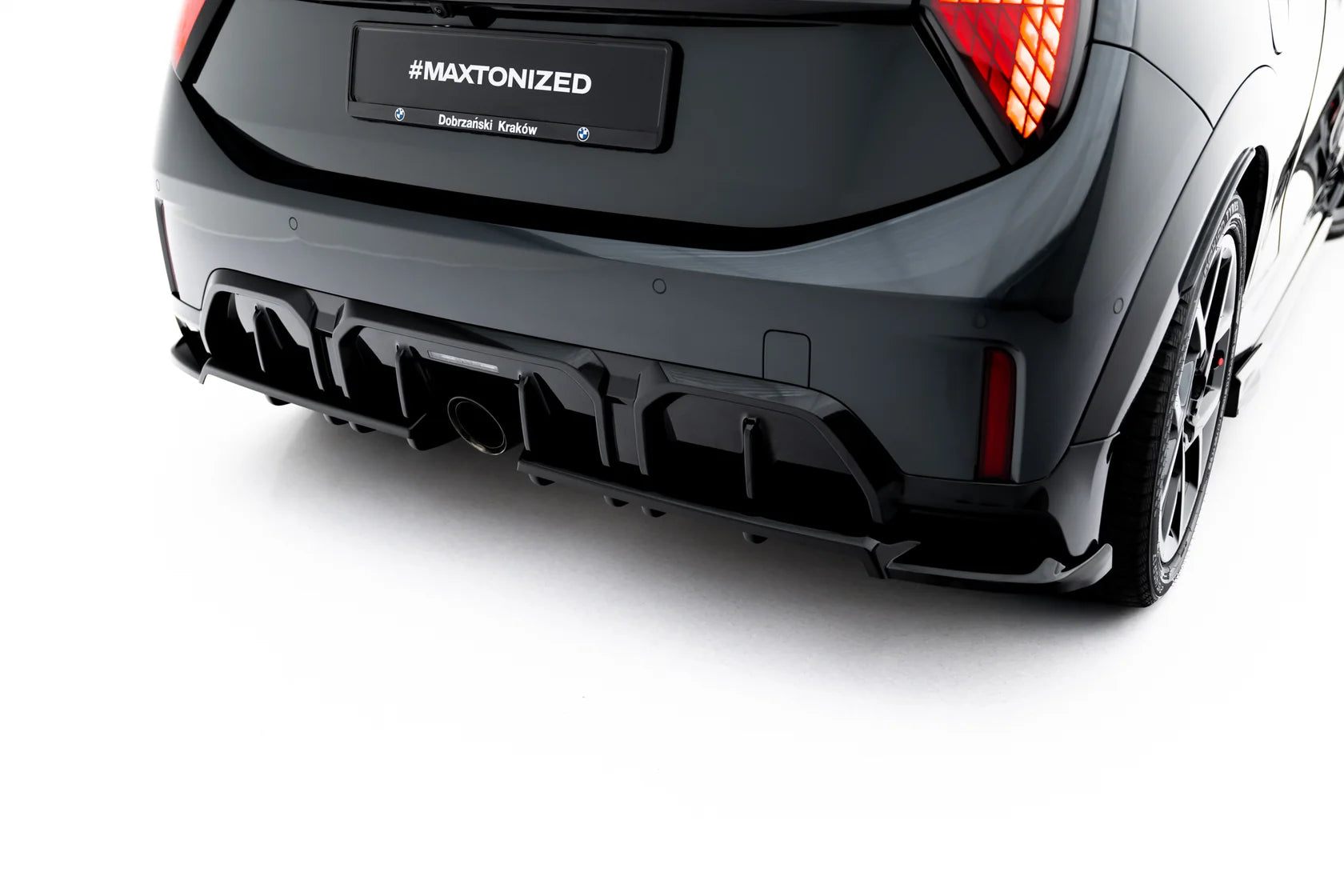 Maxton Design Heckdiffusor Ansatz für Mini Cooper John Cooper Works F65