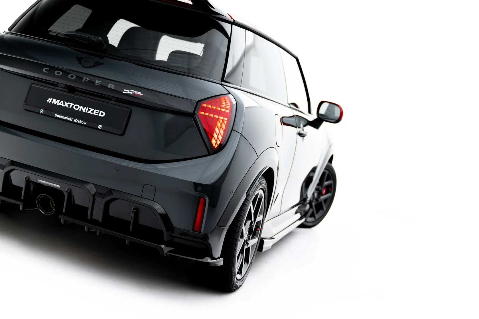 Maxton Design Heckdiffusor Ansatz für Mini Cooper John Cooper Works F65