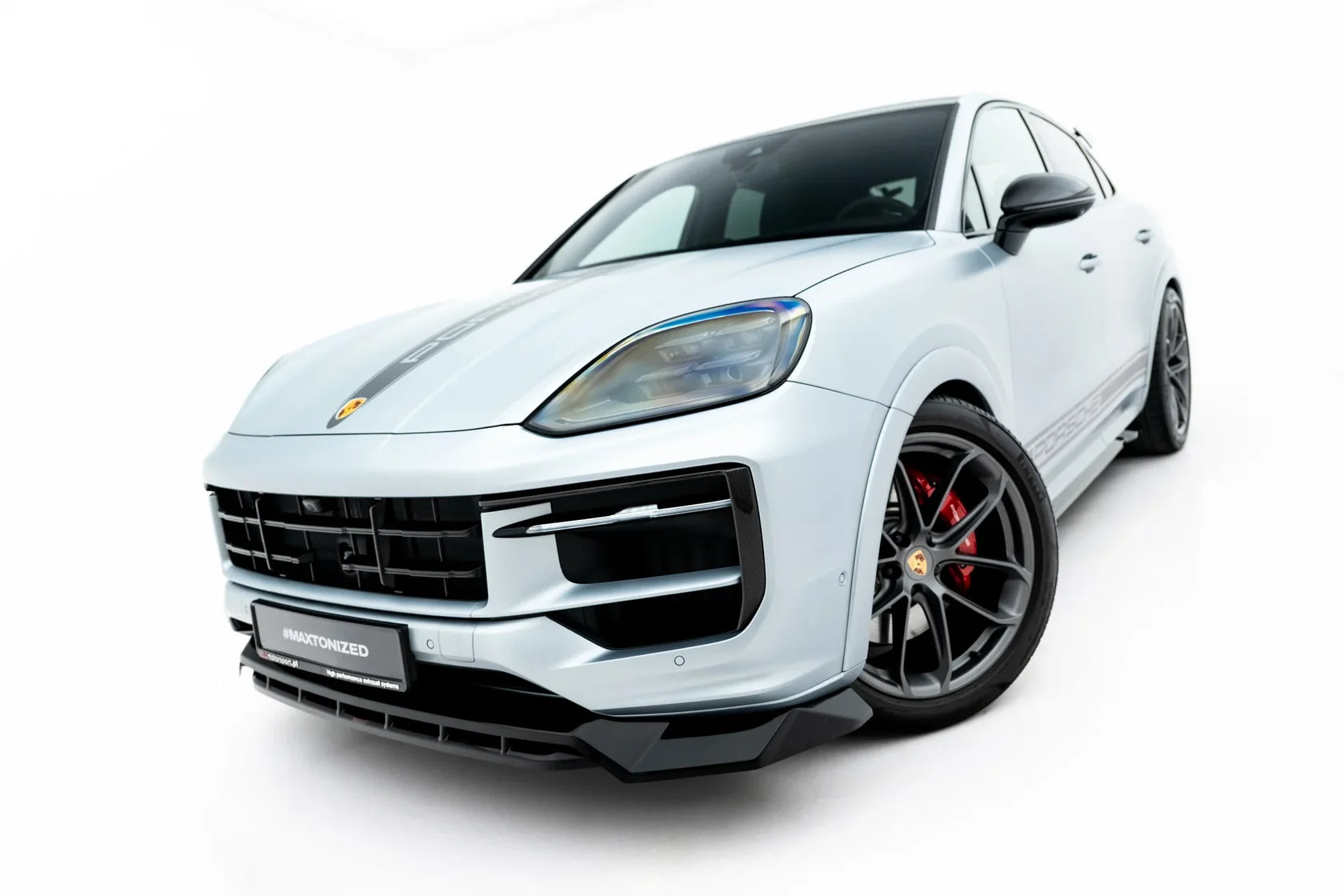 Maxton Design Frontlippe / Frontsplitter für Porsche Cayenne GTS / Turbo Sport Pack / Turbo E-Hybrid GT Pack Coupe Mk3 Facelift