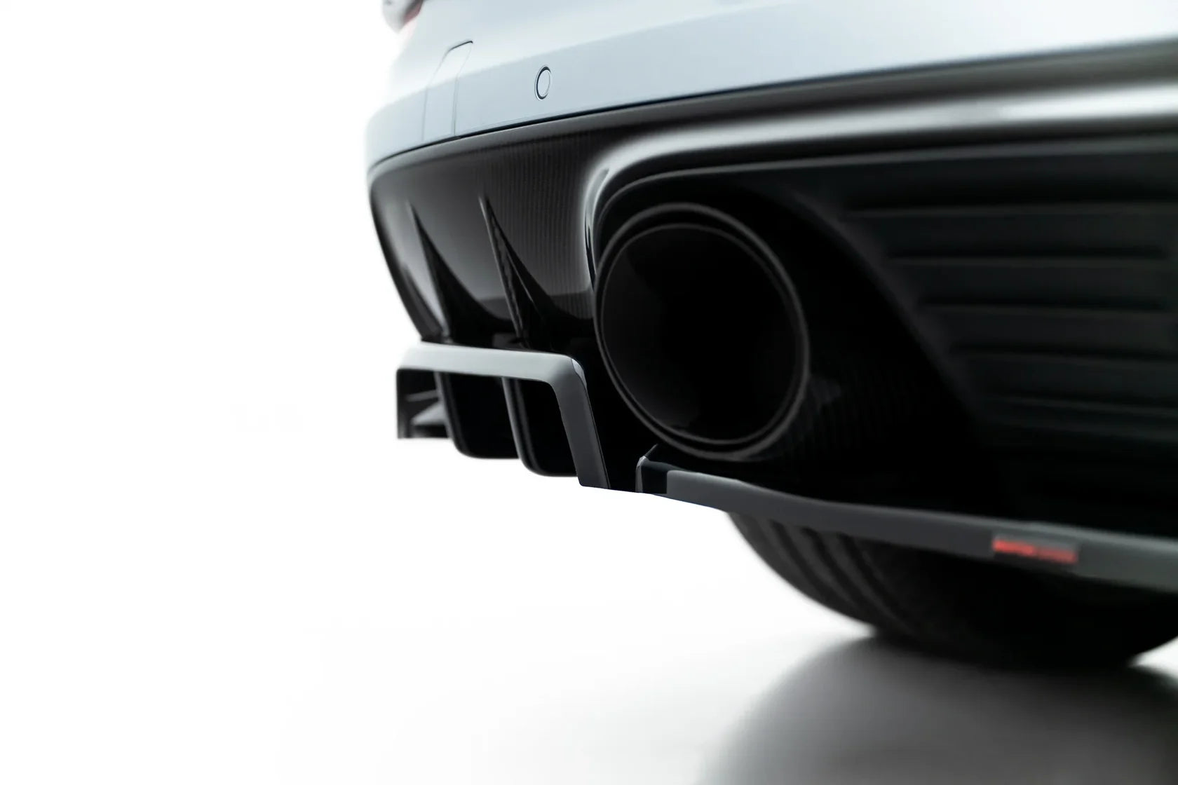 Maxton Design Zentraler Hinterer Splitter für Porsche Cayenne GTS / Turbo Sport Pack / Turbo E-Hybrid GT Pack Coupe Mk3 Facelift