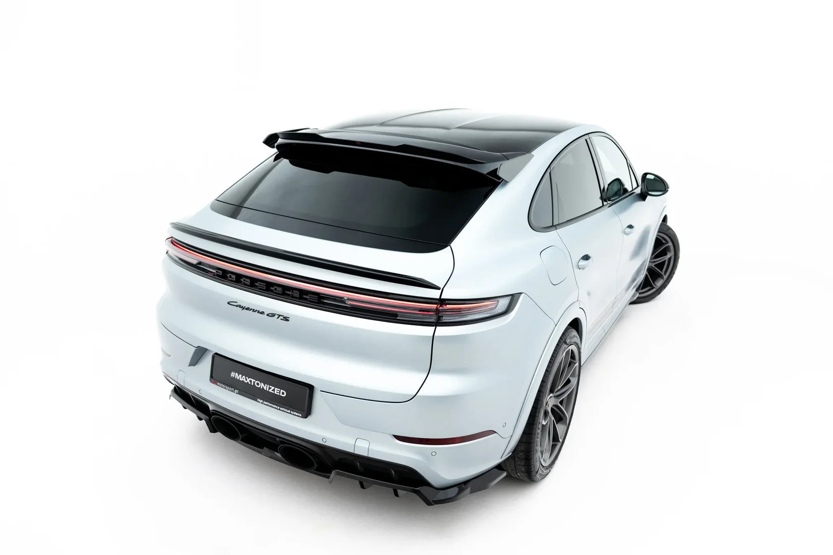 Maxton Design Spoiler Cap für Porsche Cayenne GTS / Turbo Sport Pack / Turbo E-Hybrid GT Pack Coupe Mk3 Facelift