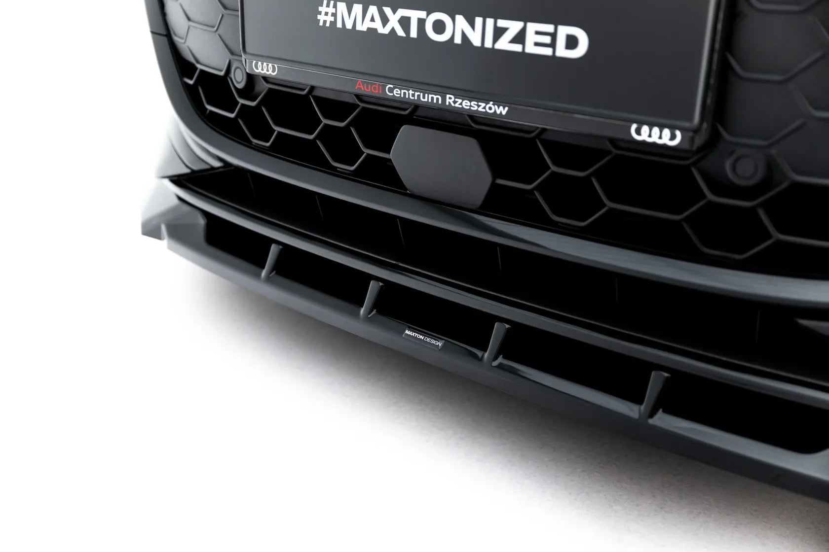 Maxton Design Frontlippe / Frontsplitter V.1 für Audi A3 Limousine 8Y Facelift