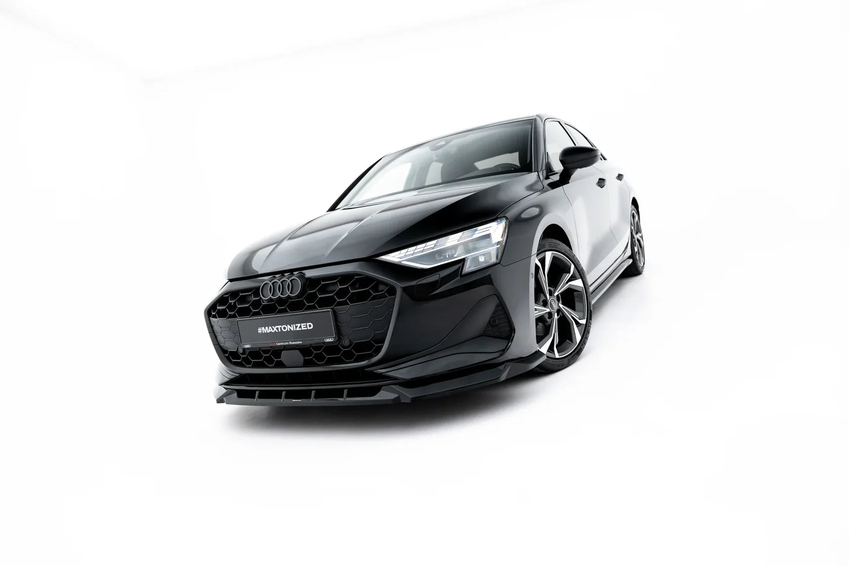 Maxton Design Frontlippe / Frontsplitter V.1 für Audi A3 Limousine 8Y Facelift