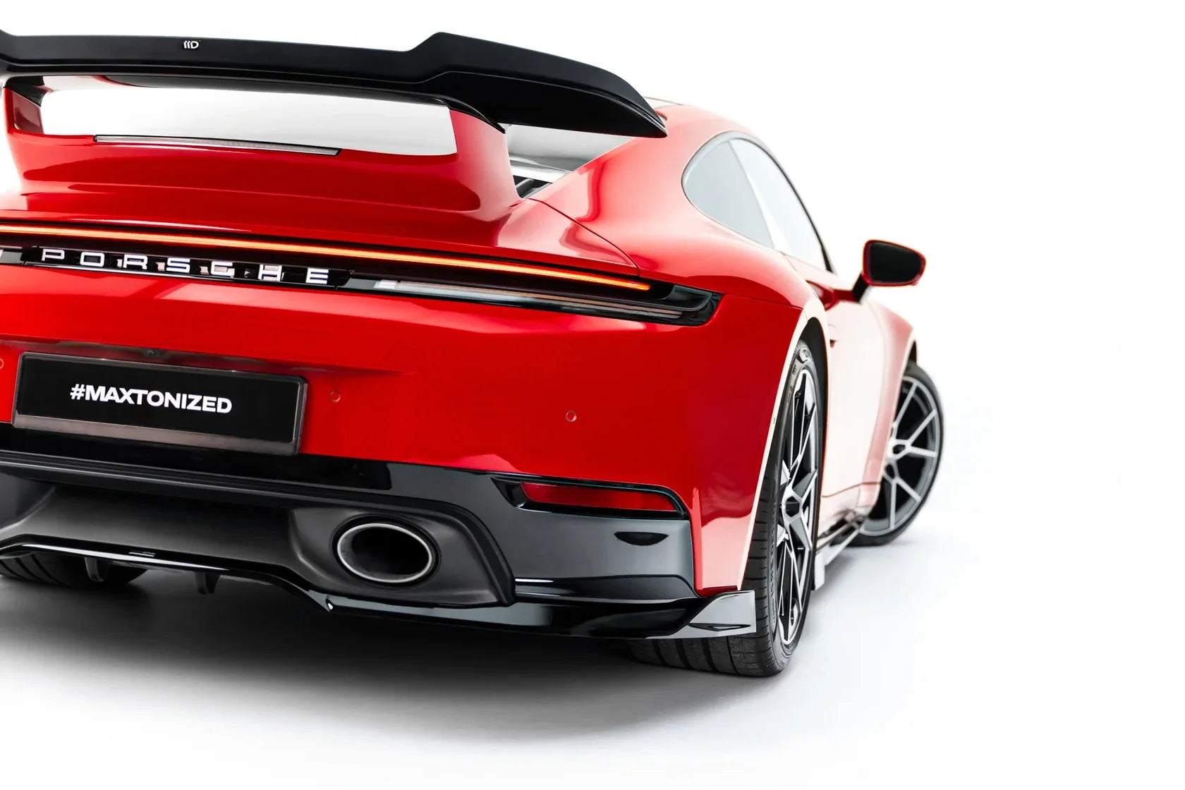 Maxton Design Heckdiffusor Erweiterung für Porsche 911 Carrera Aero 992 Facelift