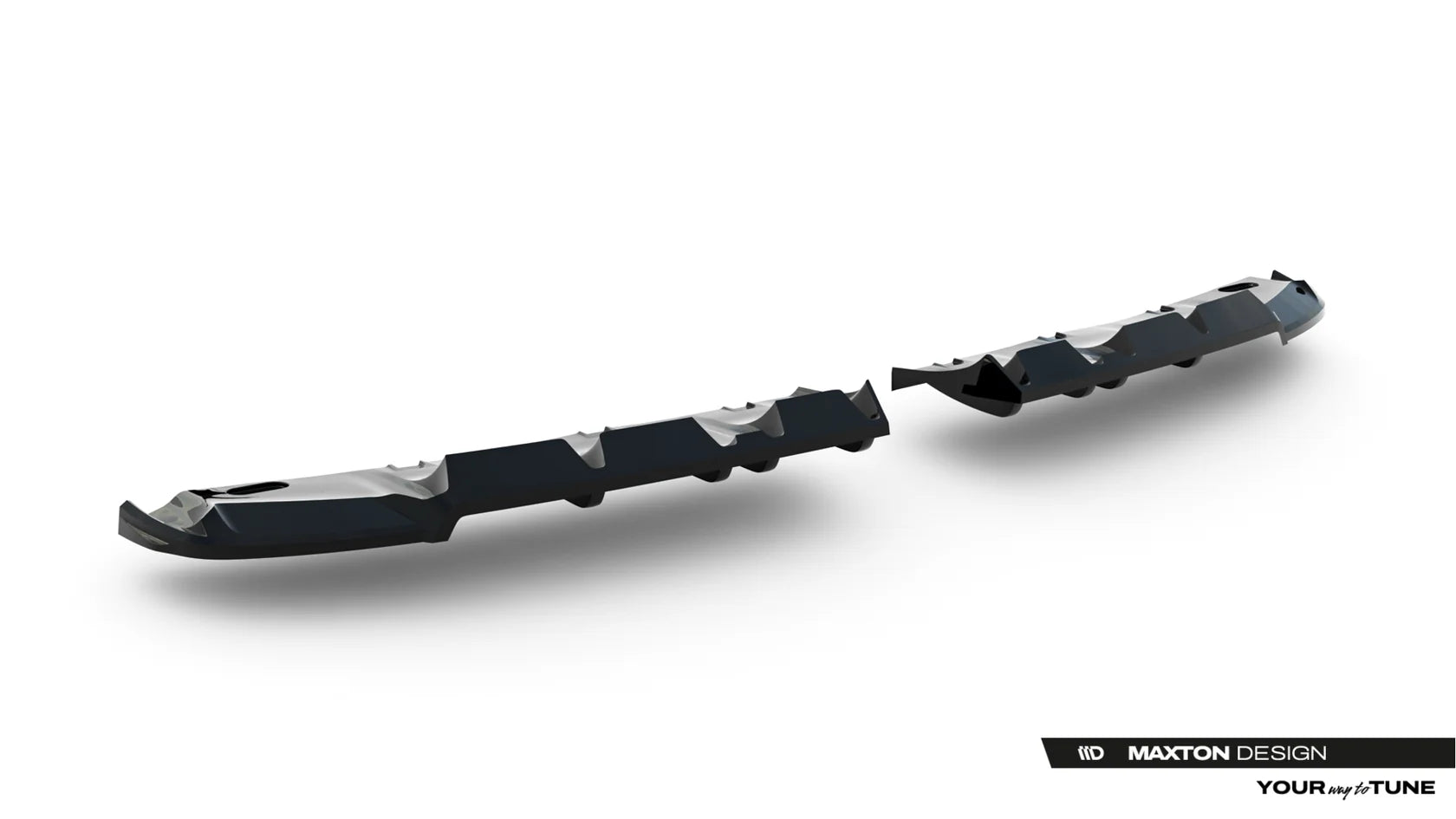 Maxton Design Heckdiffusor Ansatz für Mini Cooper John Cooper Works F65