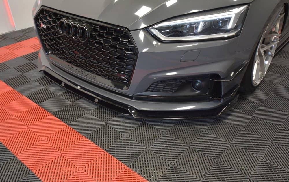 Front Lippe / Front Splitter / Frontansatz für Audi A5 F5 S-Line von Maxton Design - UPGRADEMYCAR