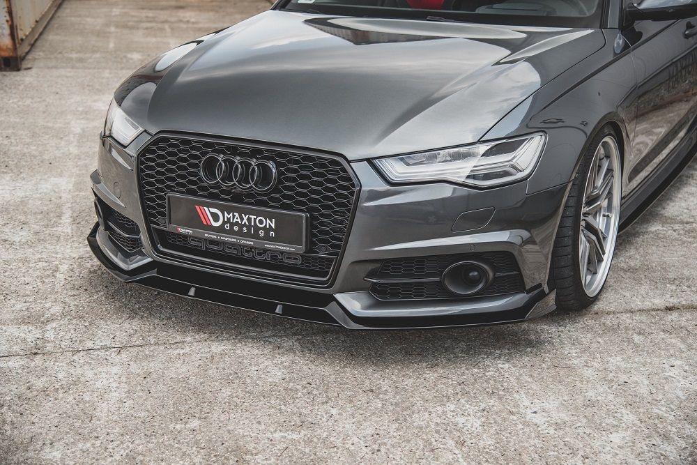Front Lippe / Front Splitter / Frontansatz für Audi S6 / A6 S-Line C7 FL von Maxton Design - UPGRADEMYCAR