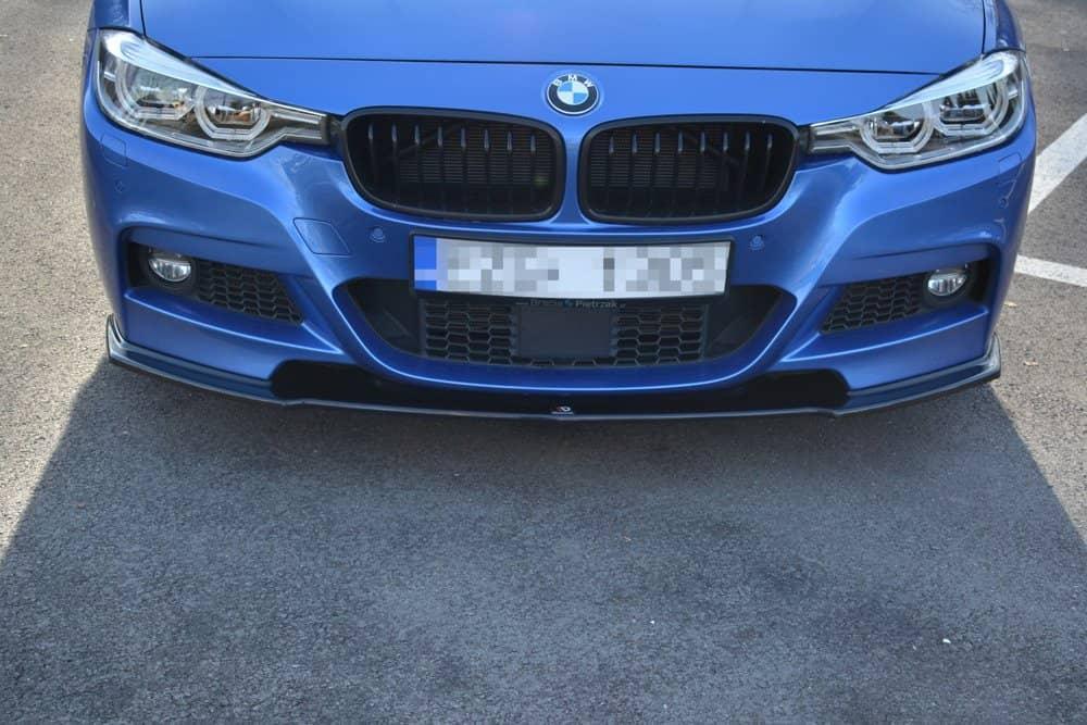 Front Diffusor / Front Splitter / Cup Schwert / Frontansatz V.1für BMW 3er F30/F31 FL mit M-Paket von Maxton Design