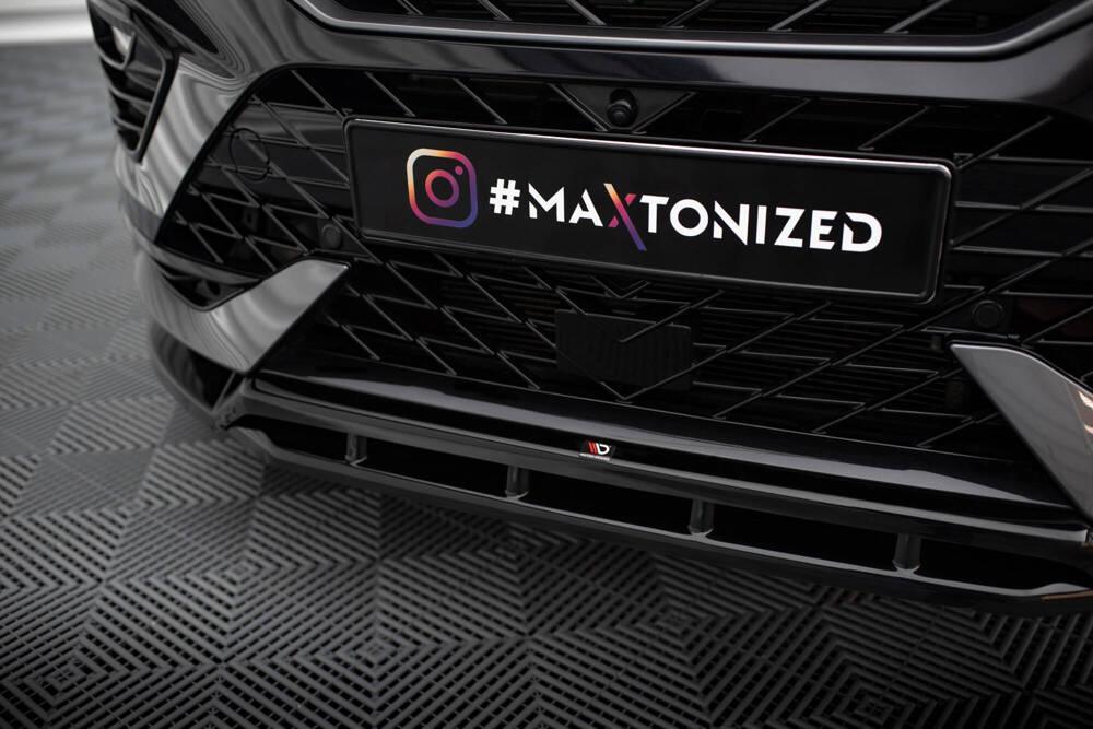 Front Lippe / Front Splitter / Frontansatz für Cupra Ateca KH7 Facelift von Maxton Design