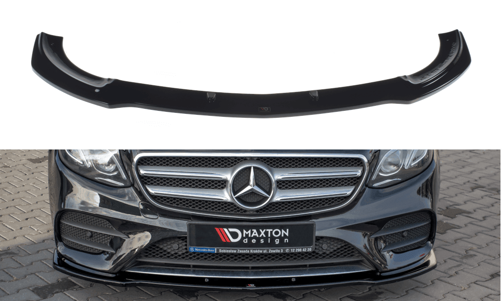 Front Lippe / Front Splitter / Frontansatz für Mercedes Benz E-Klasse E43 AMG / AMG-Line W213 von Maxton Design - UPGRADEMYCAR