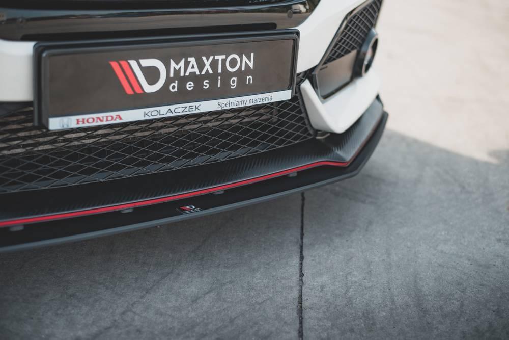 Front Lippe / Front Splitter / Frontansatz Racing V.2 für Honda Civic X Type R von Maxton Design