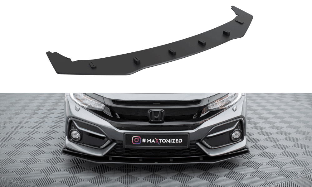 Front Lippe / Front Splitter / Frontansatz Racing V.2 für Honda Civic X Type R von Maxton Design
