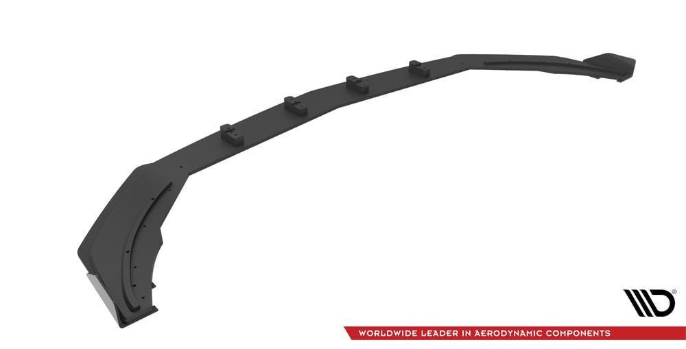 Front Lippe / Front Splitter / Frontansatz Street Pro für Mercedes A-Klasse AMG-Line W177 von Maxton Design