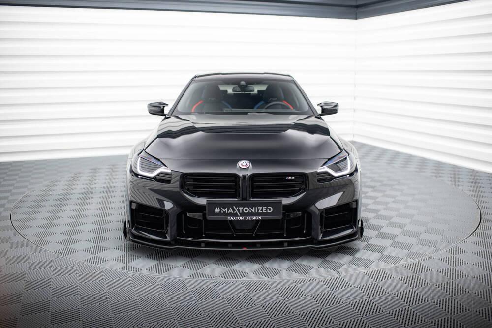 Front Lippe / Front Splitter / Frontansatz Street Pro V.1 mit Flaps für BMW M2 G87 von Maxton Design