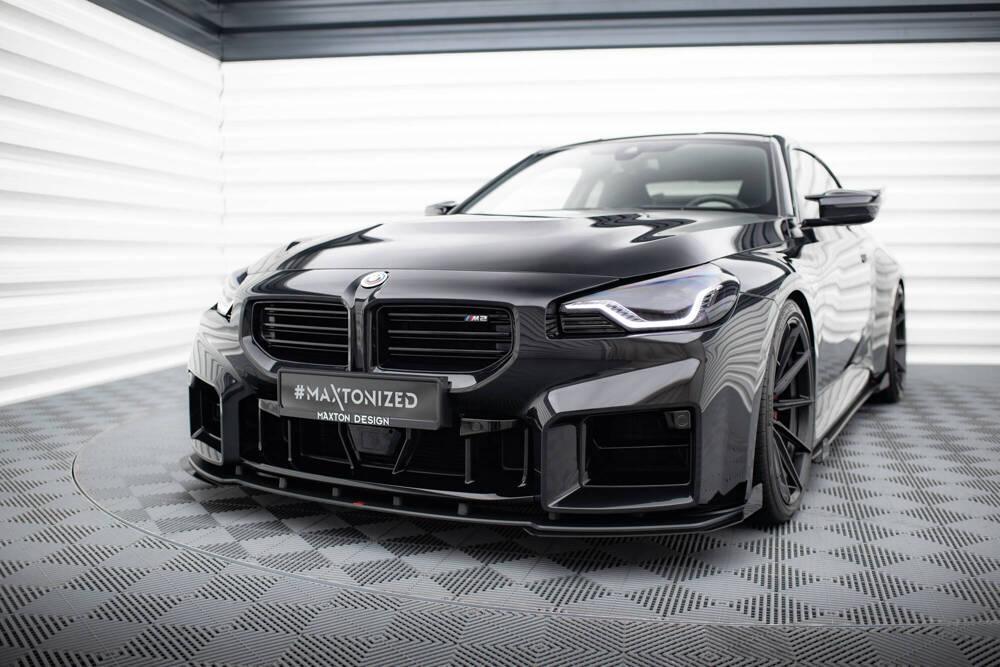Front Lippe / Front Splitter / Frontansatz Street Pro V.1 mit Flaps für BMW M2 G87 von Maxton Design