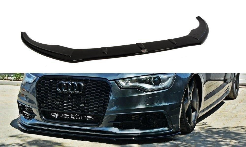 Front Lippe / Front Splitter / Frontansatz V.1 Audi S6 / A6 S-line C7 von Maxton Design