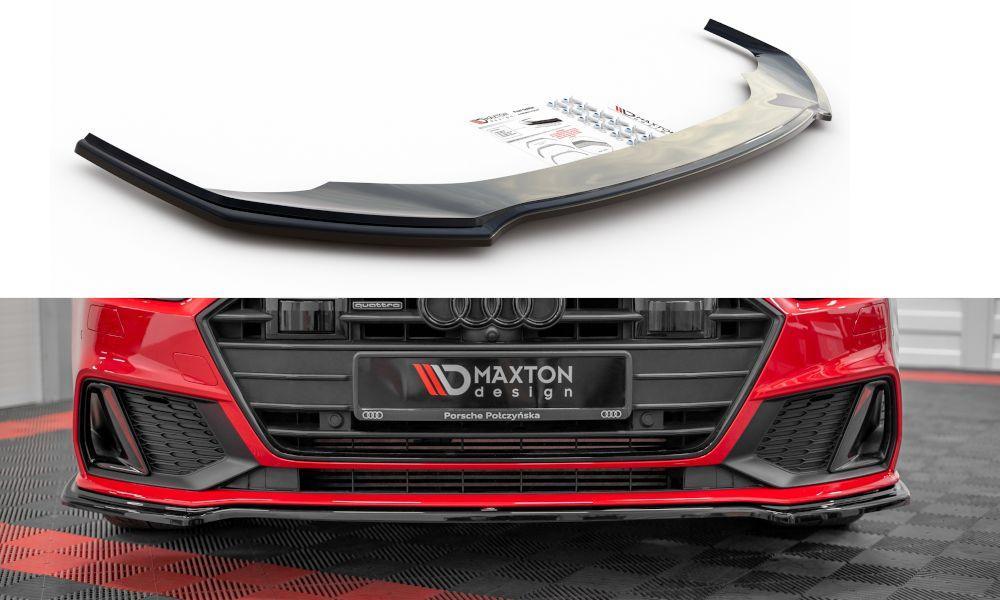 Front Lippe / Front Splitter / Frontansatz V.1 für Audi A7 C8 S-Line von Maxton Design - UPGRADEMYCAR