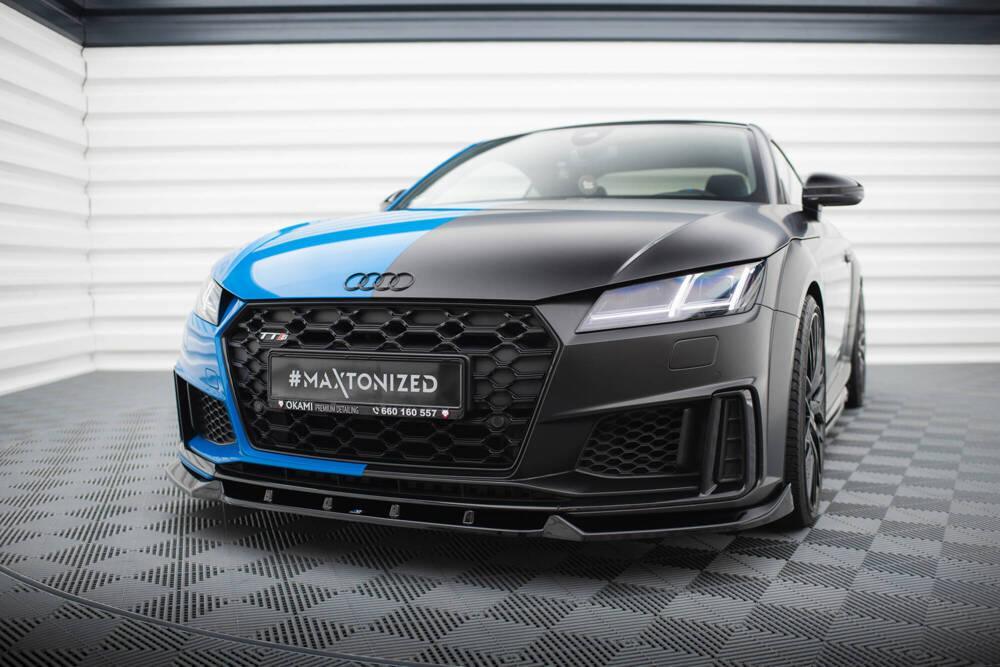 Front Lippe / Front Splitter / Frontansatz V.3 für Audi A6 C7 von Maxton Design