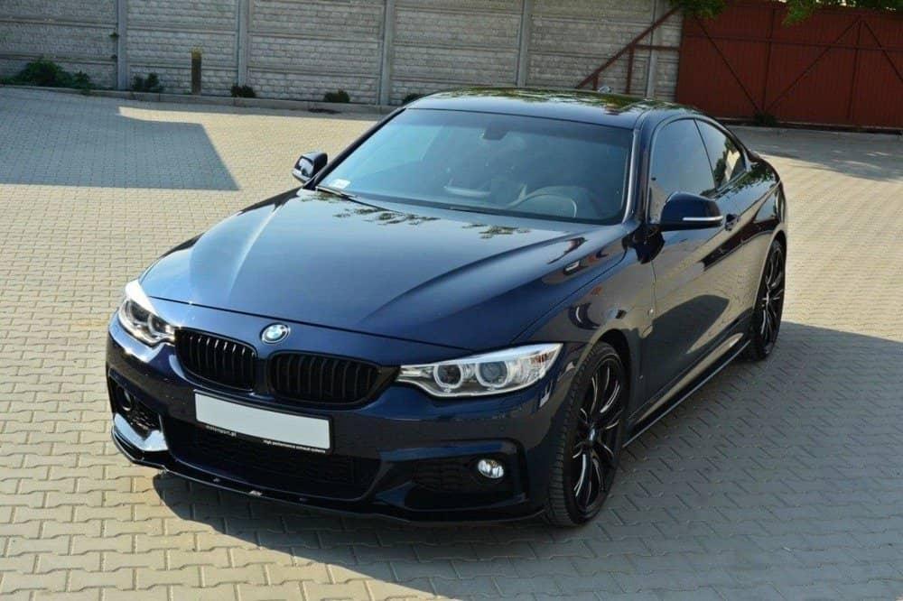 Front Lippe / Front Splitter / Frontansatz V.1 für BMW 4er F32 M-Paket von Maxton Design - UPGRADEMYCAR