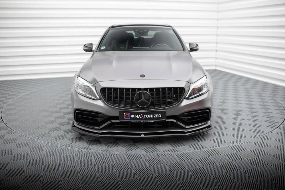 Front Lippe / Front Splitter / Frontansatz V.1 für Mercedes AMG C63 Limousine / Kombi W205 Facelift von Maxton Design