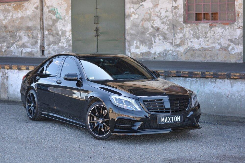 Front Lippe / Front Splitter / Frontansatz V.1 für Mercedes S-Klasse AMG-Line W222 von Maxton Design - UPGRADEMYCAR