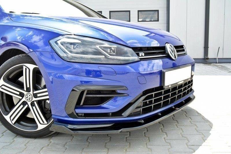 Front Lippe / Front Splitter / Frontansatz V.1 für VW Golf 7 R Facelift von Maxton Design - UPGRADEMYCAR