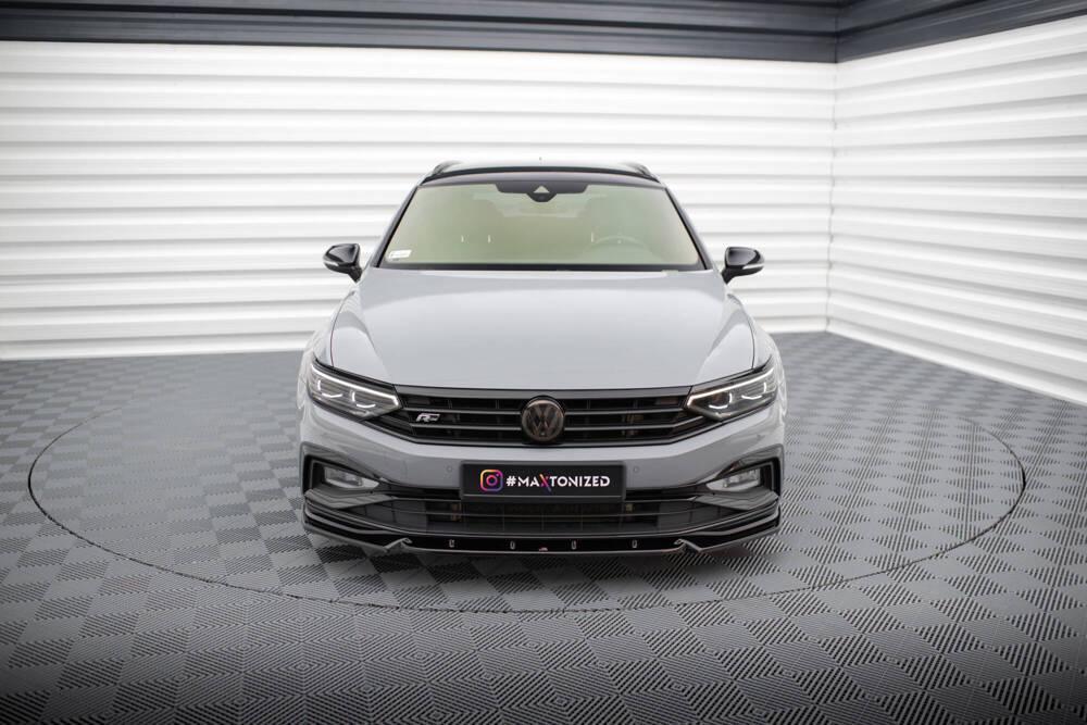 Front Lippe / Front Splitter / Frontansatz V.1 für VW Passat R-Line B8 Facelift von Maxton Design