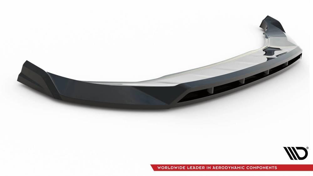 Front Lippe / Front Splitter / Frontansatz V.2 für Audi Q4 E-Tron Sportback von Maxton Design