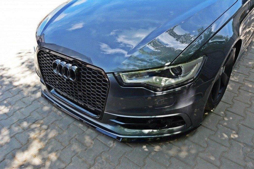 Front Lippe / Front Splitter / Frontansatz V.2 für Audi S6 / A6 S-Line C7 von Maxton Design - UPGRADEMYCAR
