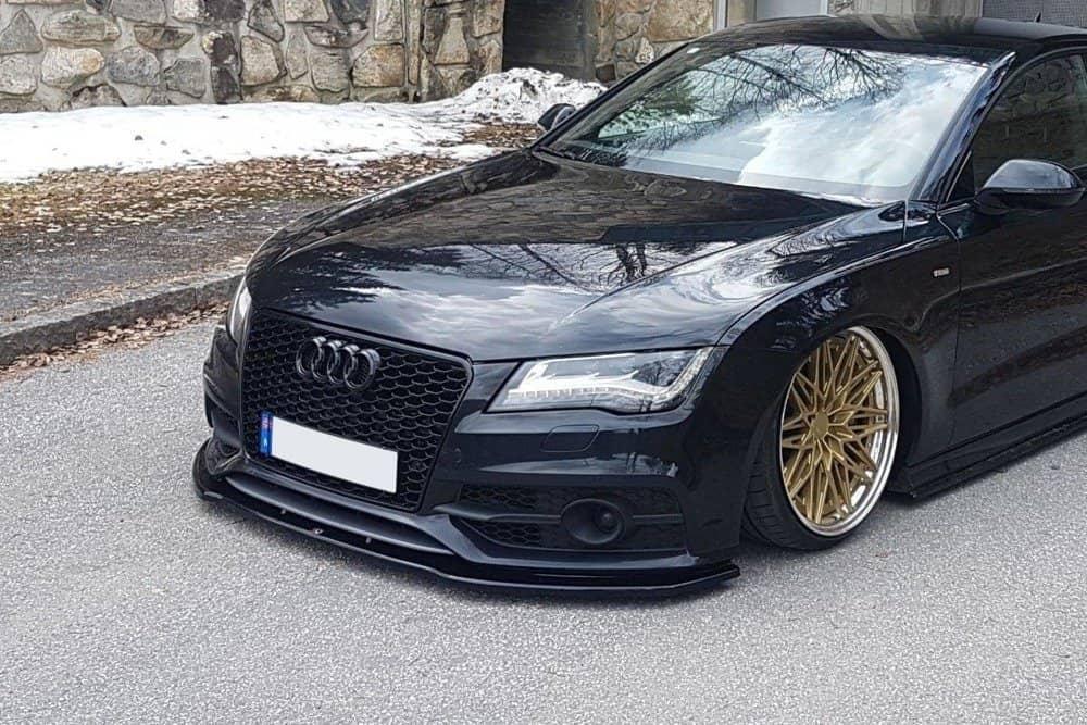 Front Lippe / Front Splitter / Frontansatz V.2 für Audi S7 / A7 S-Line C7 von Maxton Design - UPGRADEMYCAR