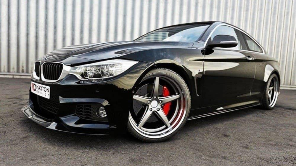 Front Lippe / Front Splitter / Frontansatz V.2 für BMW 4er F32 M-Paket (GTS-LOOK) von Maxton Design - UPGRADEMYCAR