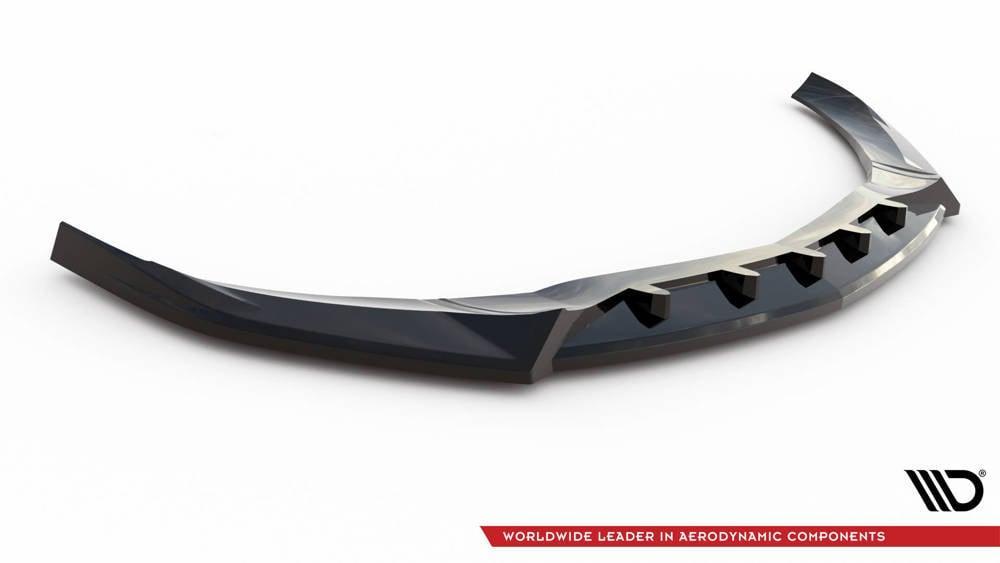 Front Lippe / Front Splitter / Frontansatz V.2 für Mercedes A-Klasse W176 AMG-Line Facelift von Maxton Design