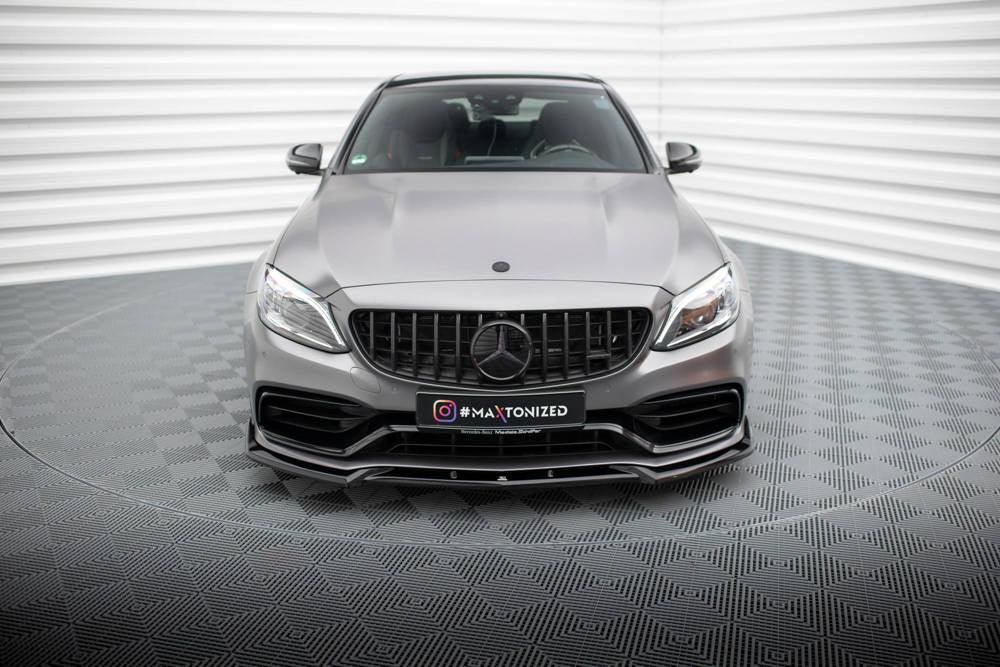 Front Lippe / Front Splitter / Frontansatz V.2 für Mercedes AMG C63 Limousine / Kombi W205 Facelift von Maxton Design