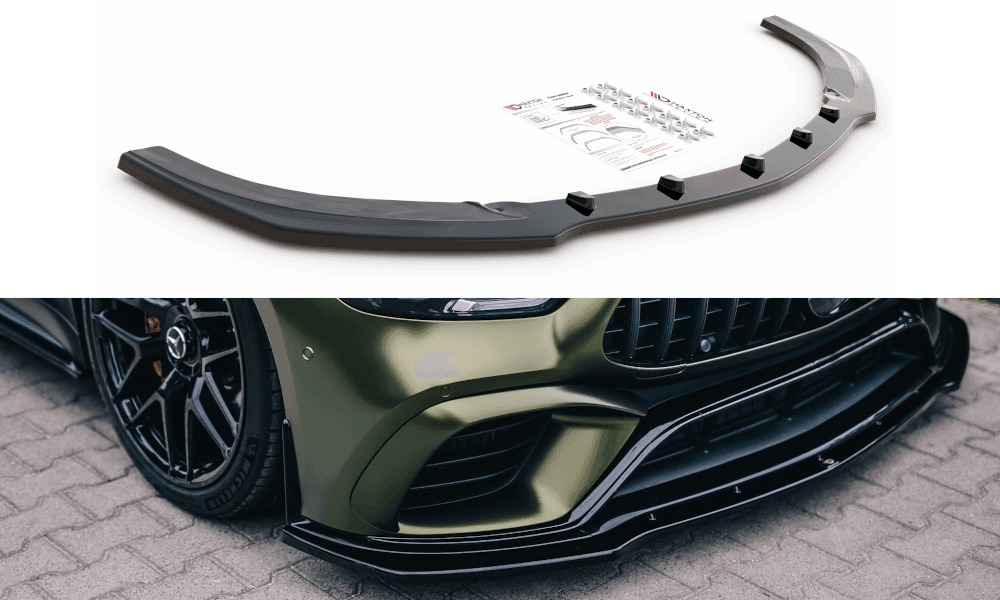 Front Lippe / Front Splitter / Frontansatz V.2 für Mercedes-AMG GT 4 Türer 63S von Maxton Design - UPGRADEMYCAR