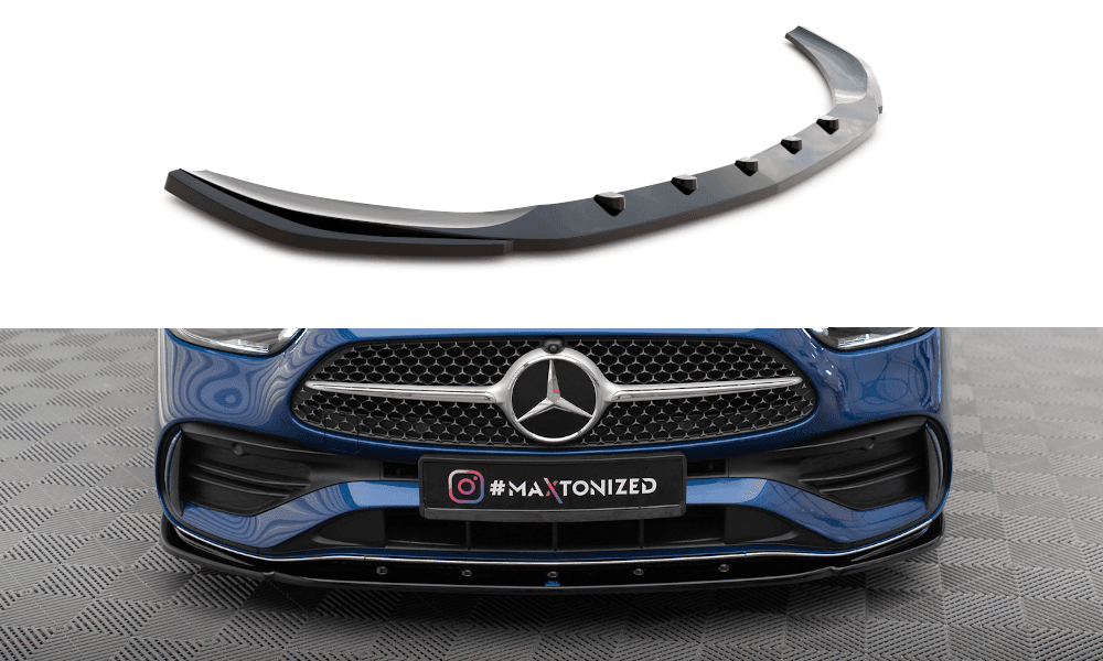 Front Lippe / Front Splitter / Frontansatz V.2 für Mercedes-Benz C-Klasse W206 AMG-Line von Maxton Design