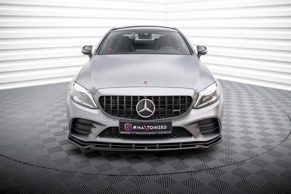 Front Lippe / Front Splitter / Frontansatz V.2 für Mercedes-Benz C43 AMG Coupe C205 Facelift von Maxton Design