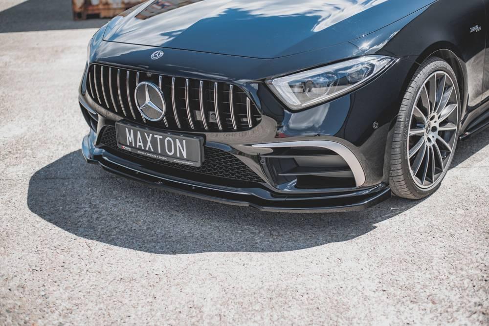 Front Lippe / Front Splitter / Frontansatz V.2 für Mercedes-CLS AMG-Line C257 von Maxton Design - UPGRADEMYCAR