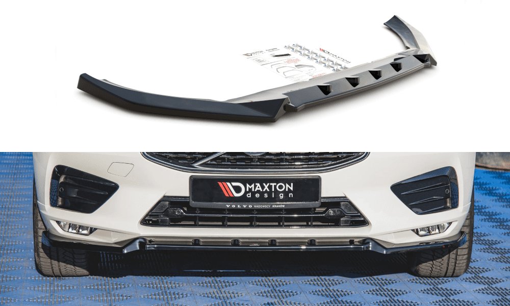 Front Splitter / Cup Schwert / Frontansatz V.2 für Volvo XC60 R-Design SPA von Maxton Design