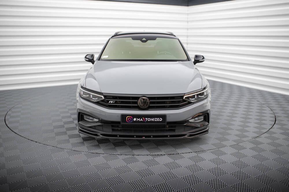Front Lippe / Front Splitter / Frontansatz V.2 für VW Passat R-Line B8 Facelift von Maxton Design